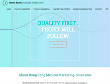Tablet Screenshot of medicalmarketing.com.hk